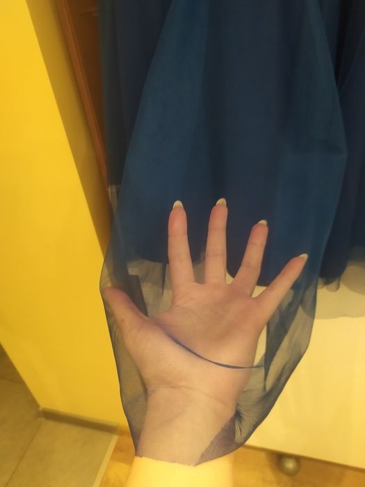 Sukienka koronkowa niebieska