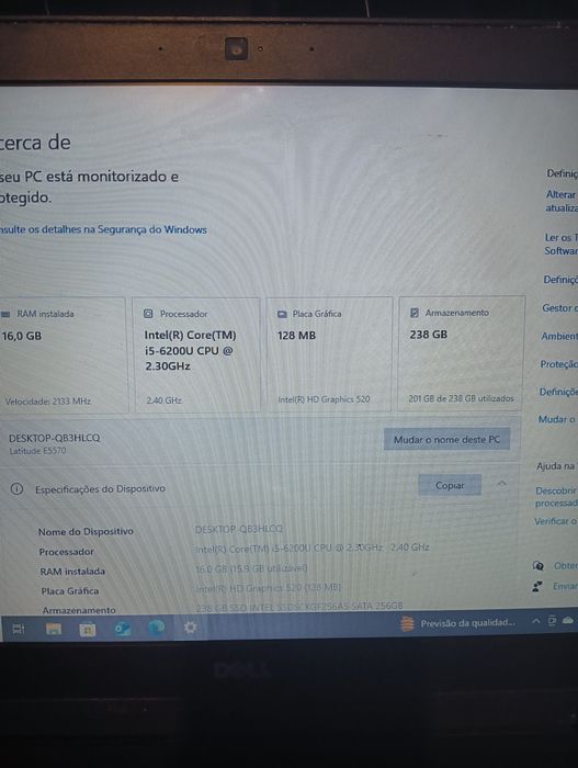 Portátil para trabalho e gaming