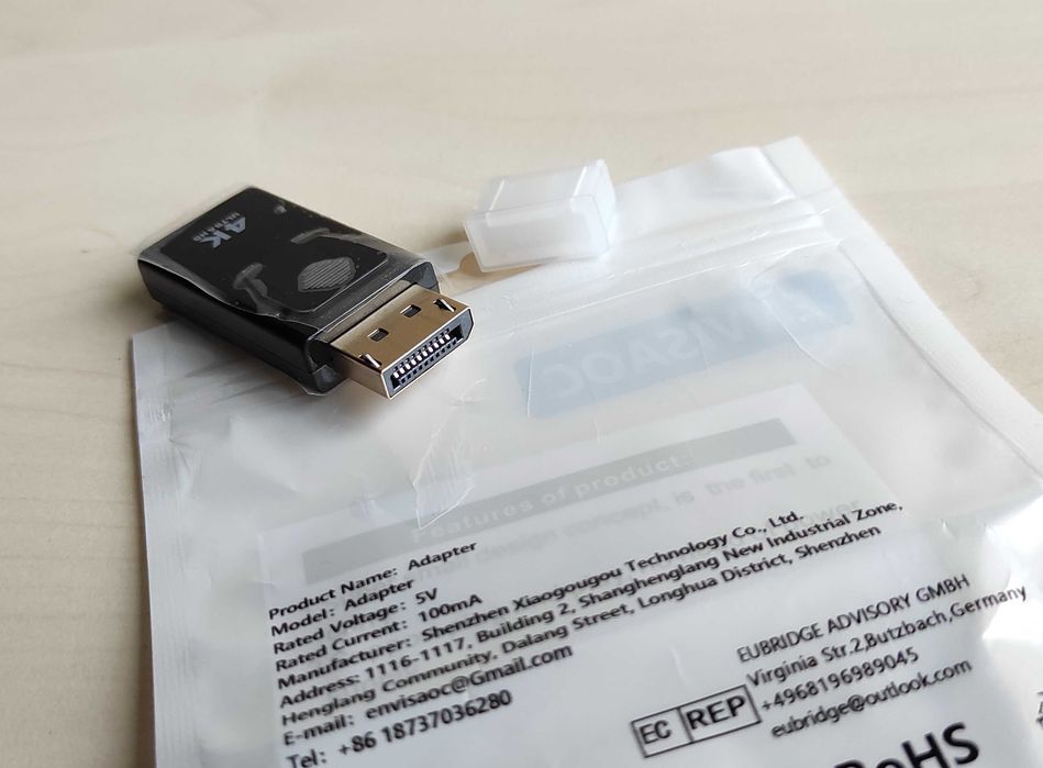 якісний перехідник / адаптер Display Port to HDMI (4K 60Hz)