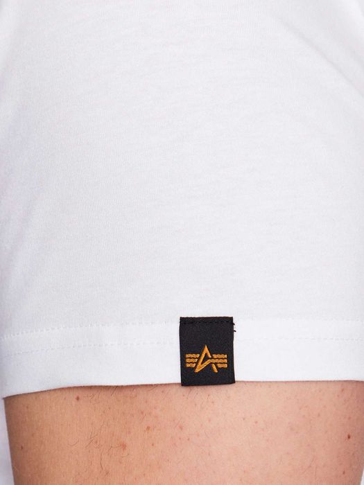 Alpha Industries T-shirt Basic Rubber (100501RB) biała