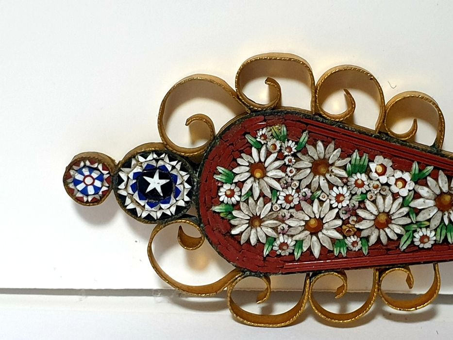 Fantástico,  raro, antigo abre cartas italiano Millefiori