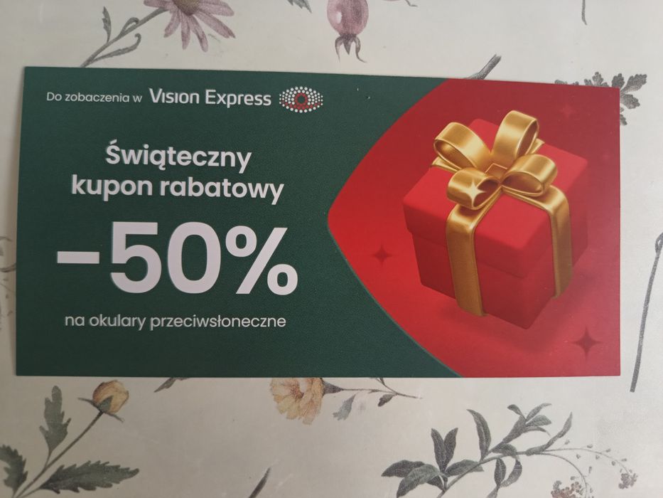 Kupon -50% na okulary przeciwsłoneczne Vision Express
