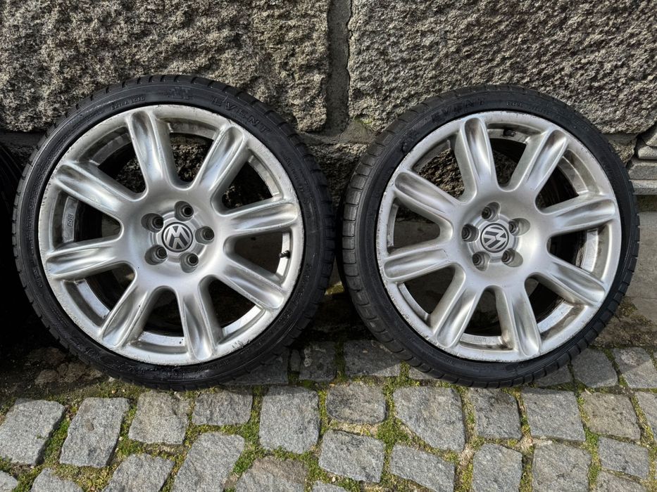 Jantes BBS 17 5x100 (Originais) VW Polo Cross com pneus (PREÇO FIXO)