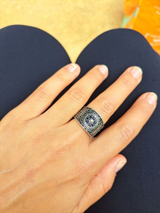Conjunto 3 Anéis estilo étnico/boémico - Tamanho 16