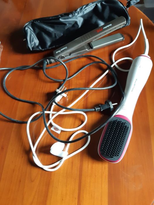 Placa Alisadora Babyliss + Escola alisadora Rowenta