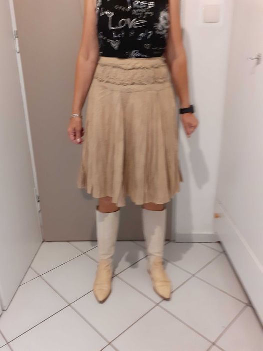 Spódnica letnia brązowa