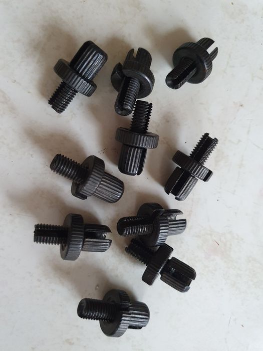 2× Śruba M7 REGULACJI linki do dźwigni hamulca - Czarna