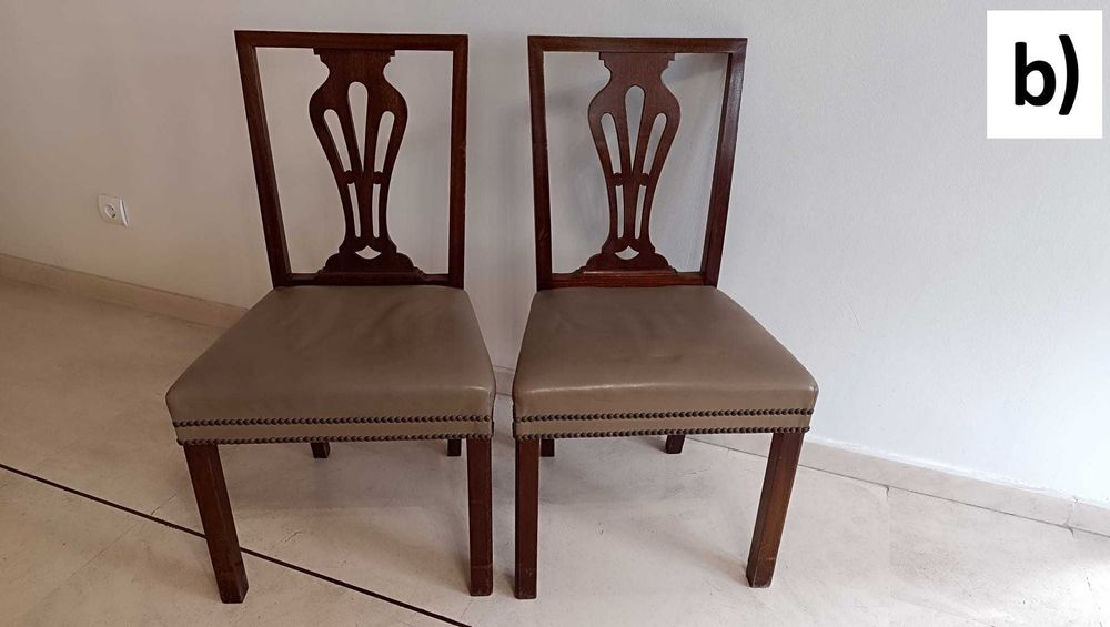 Cadeiras em madeira de muito boa qualidade e em ótimo estado