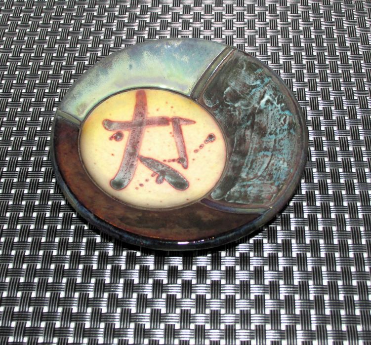 Pires/Pequeno Prato De Cerâmica artesanal Raku Japonesa