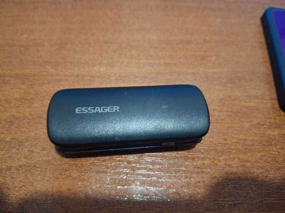 Адаптер для навушників Essager  Bluetooth 5.3 FM передавач модулятор
