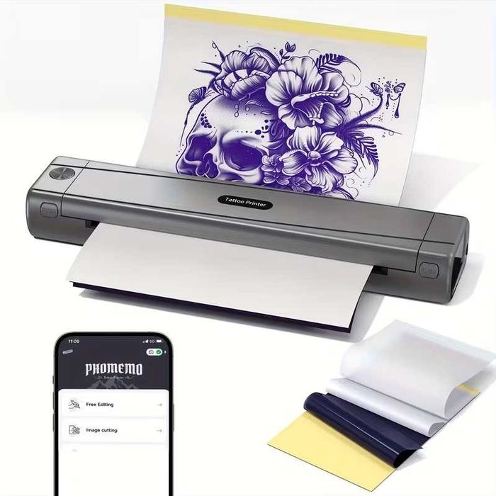 Тату принтер Phomemo A887 (M08F), 300 dpi, USB/BT, iOS/Android/Win/Mac