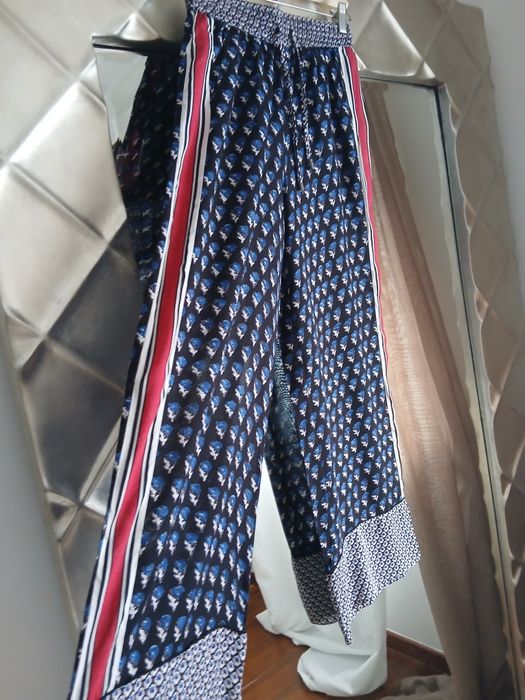 Calças verao tons azil