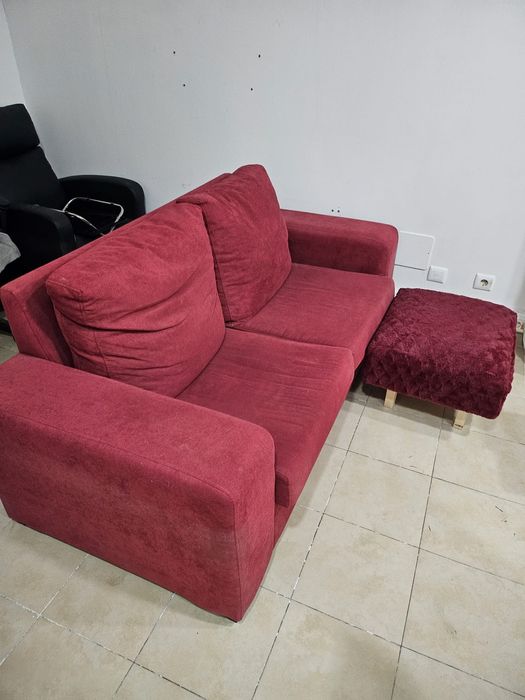 Vendo sofá mais puff
