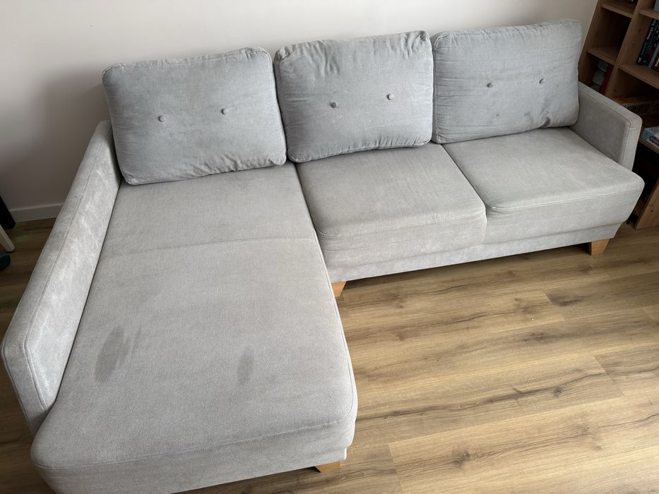 Kanapa sofa narożnik szary