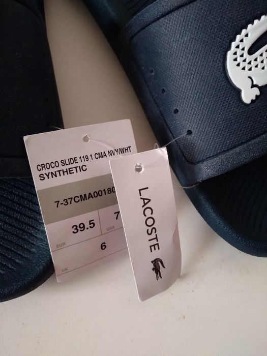 Klapki Lacoste Croco Slide r. 39,5