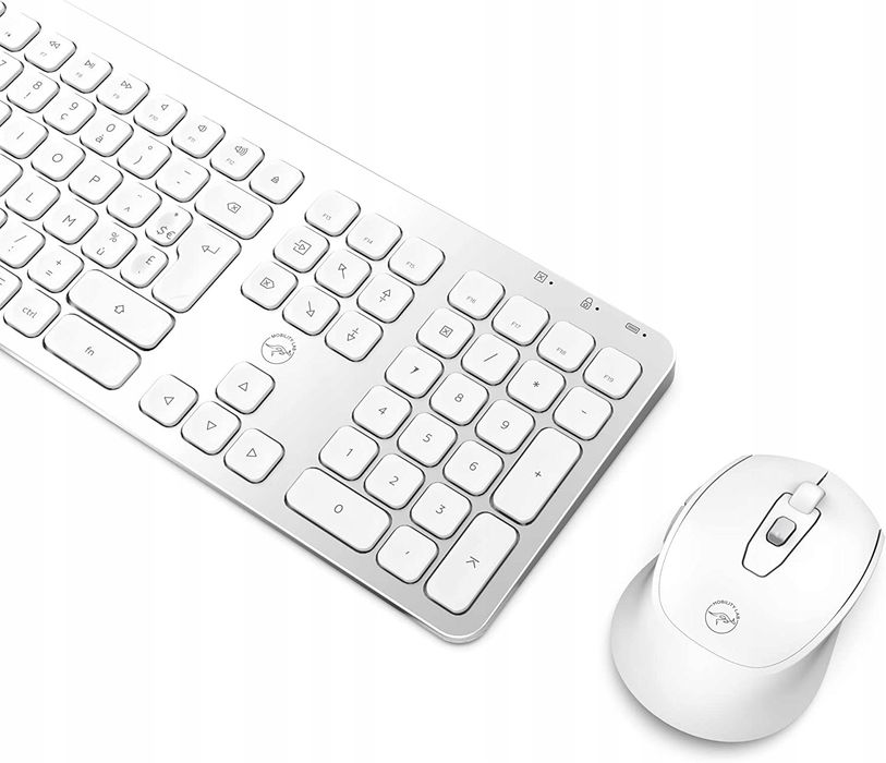 zestaw klawiatura+mysz mobility lab azerty biała opis
