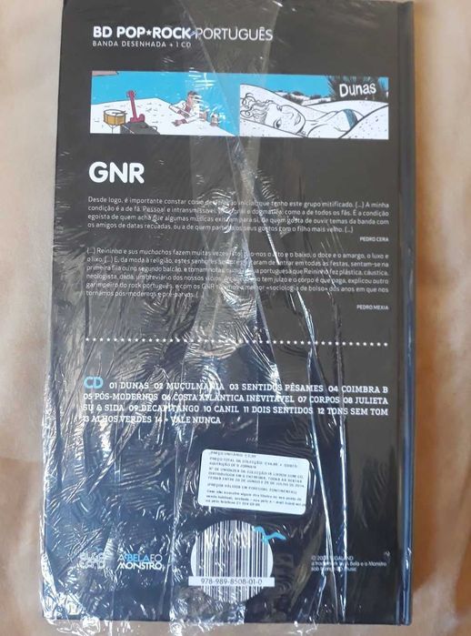 CD e BD pop rock português GNR Novo selado