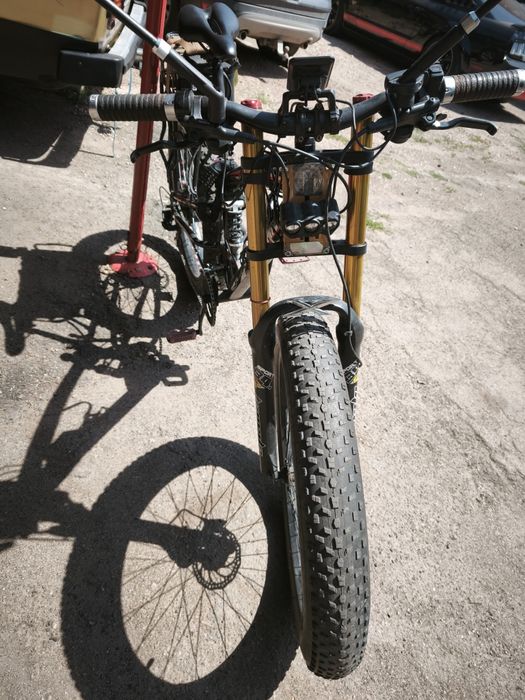 Электро фетбайк 2х подвес
