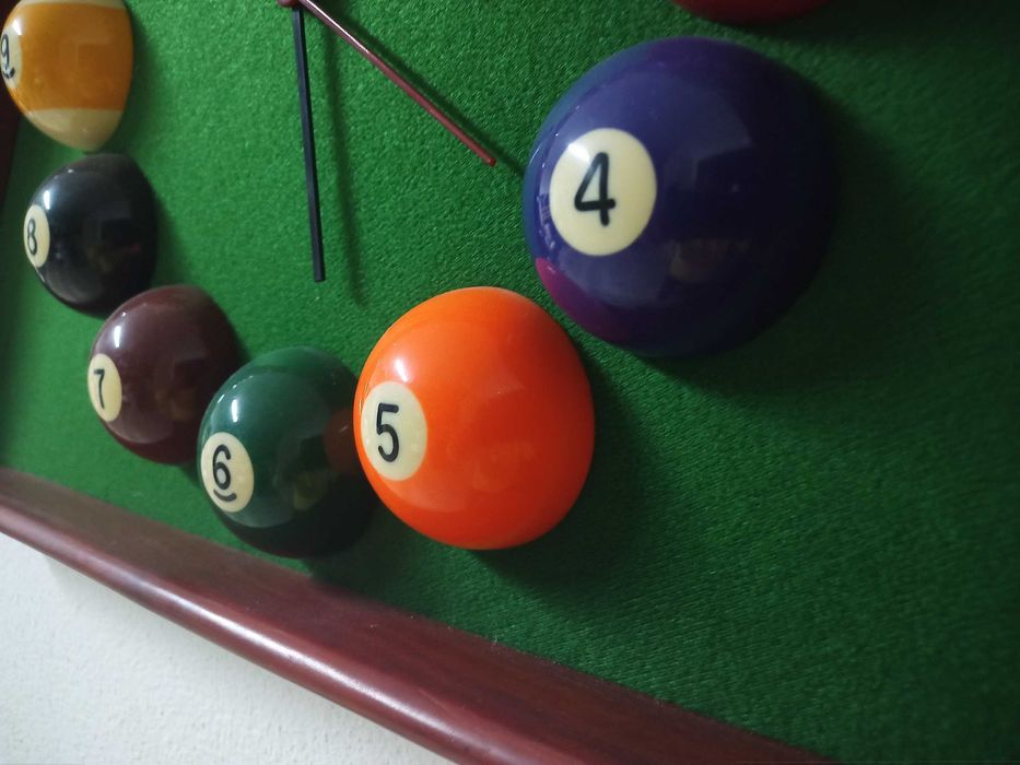 Relógio Bolas Snooker