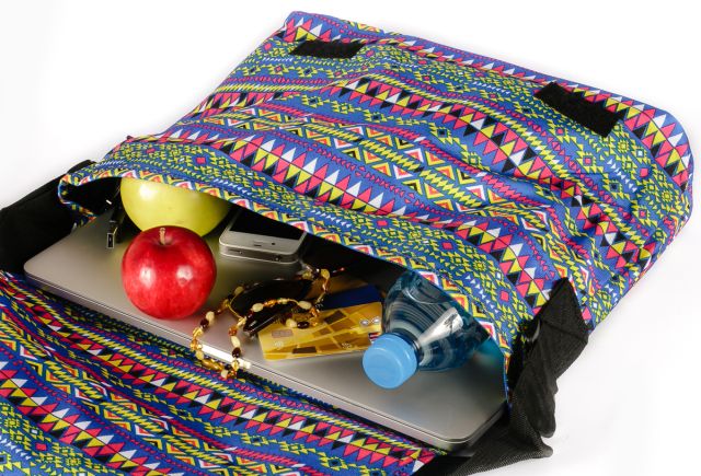 materiałowa torba na laptopa do 15 cali - loren