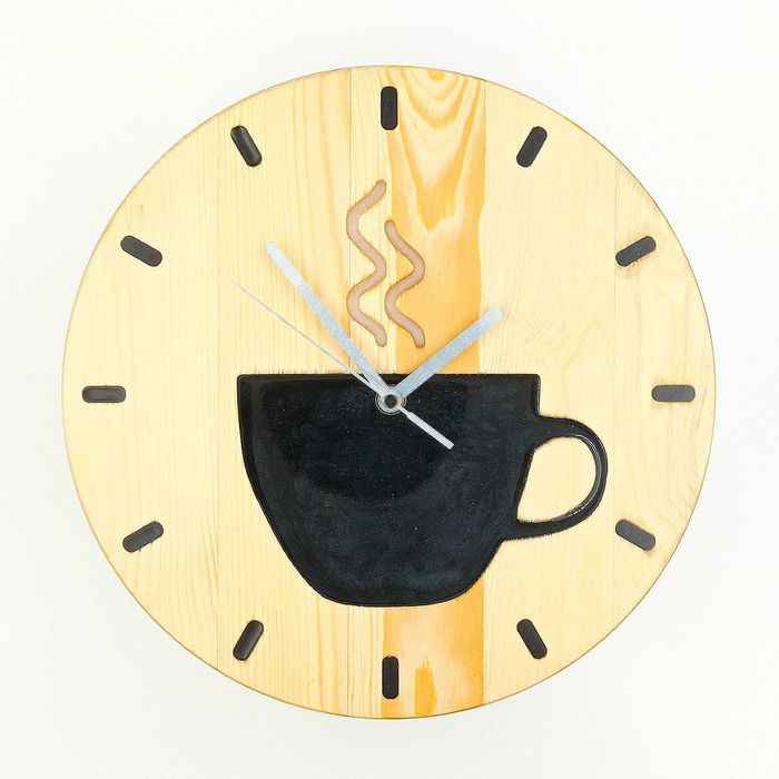 Zegar do kuchni filiżanka, zegar kuchenny, nowoczesny zegar do kuchni