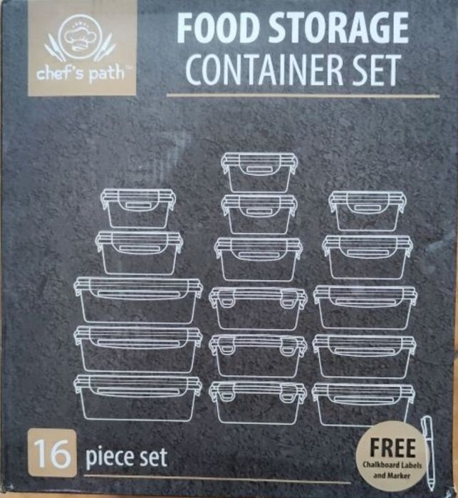 Zestaw pojemników plastikowych