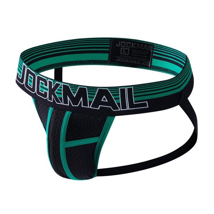 Męski jockstrap JOCKMAIL, sportowy, oddychający, elastyczny pas - XL
