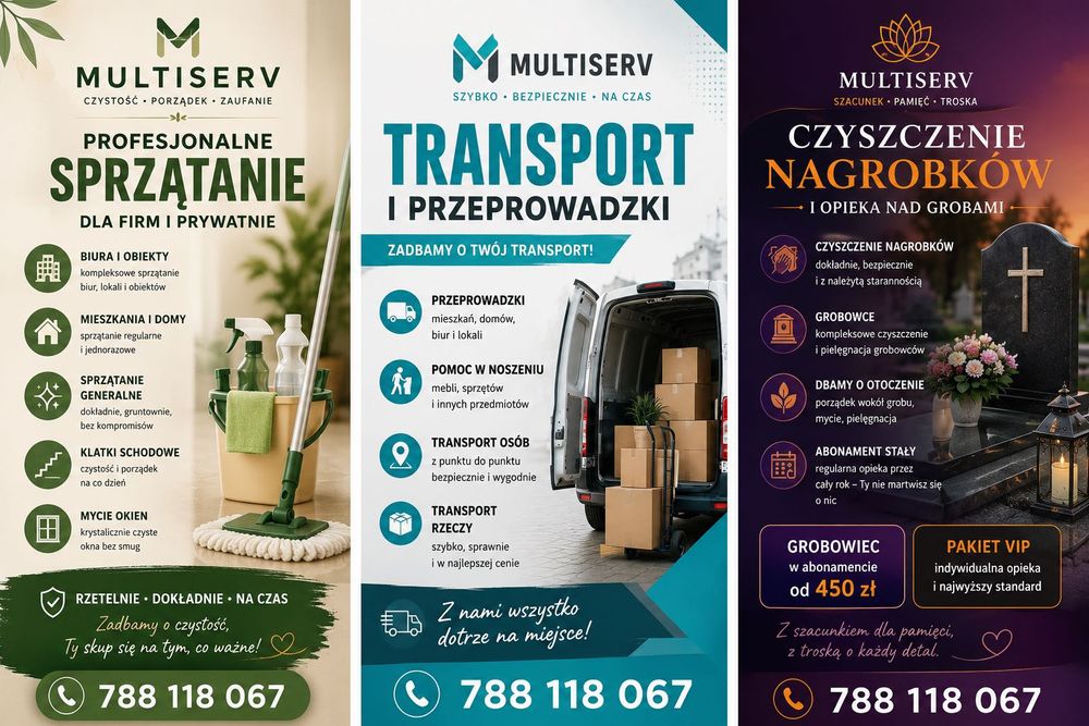 opróżnianie mieszkań/sprzatanie/opieka/pomoc24/7