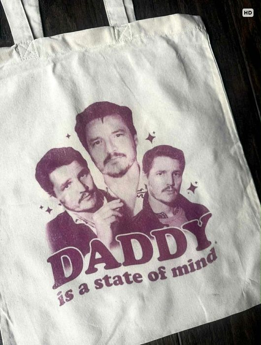 Torba bawełniana torebka tote bag bawełna Pedro Pascal beżowa