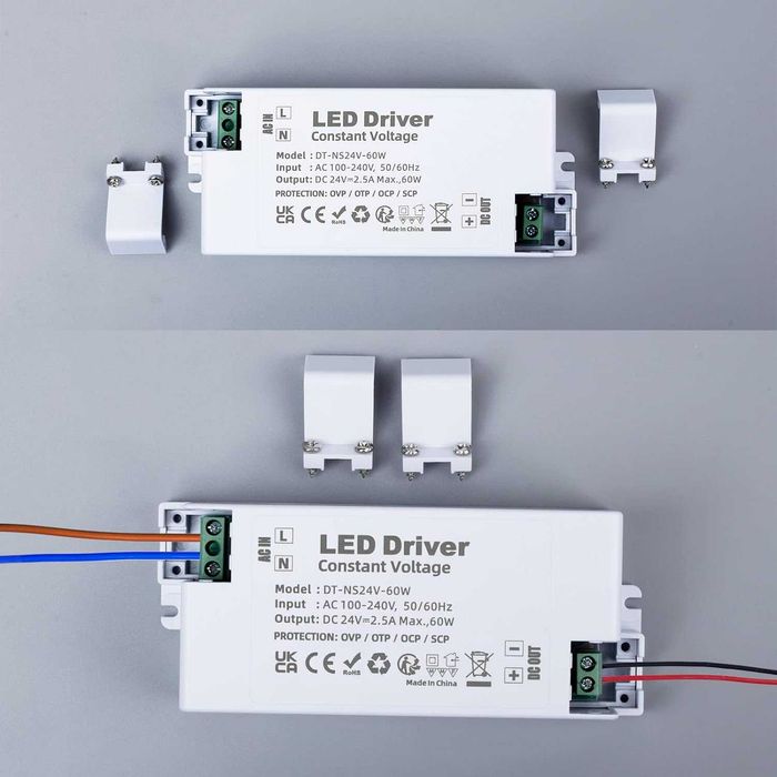 Zasilacz do LED REYLAX 24V 60W 2.5A przetwornik transformator AC DC