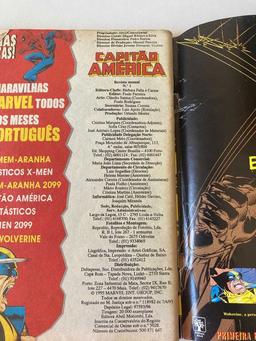 Capitão América Nº1 - Operação Tempestade Galáctica Fase Um (1995) PT