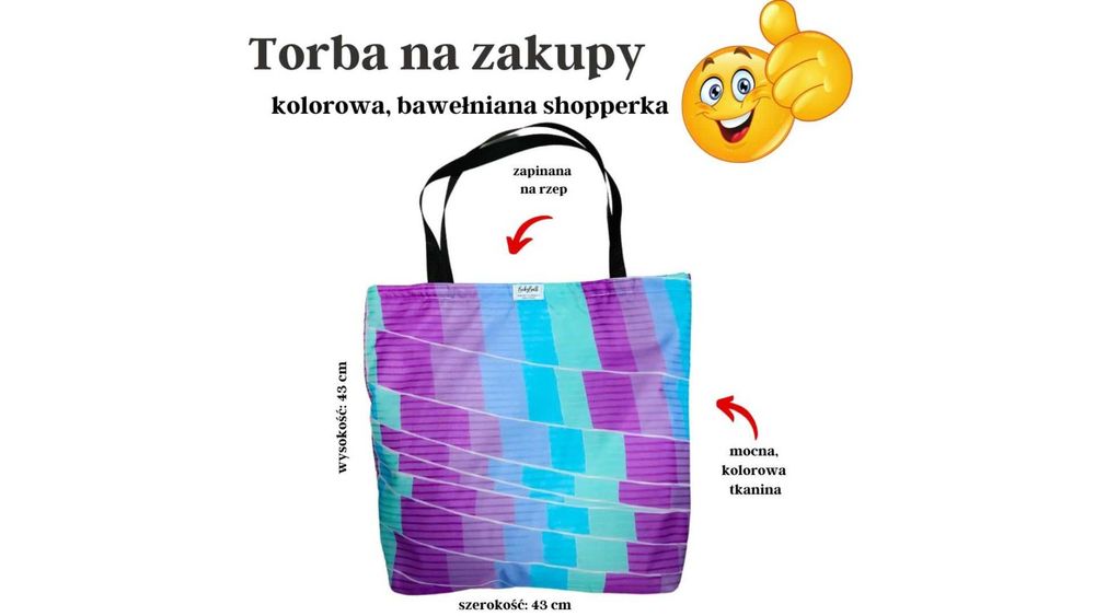 Elegancja i Styl na Codzienne Zakupy – Torba na zakupy „PASTEL”