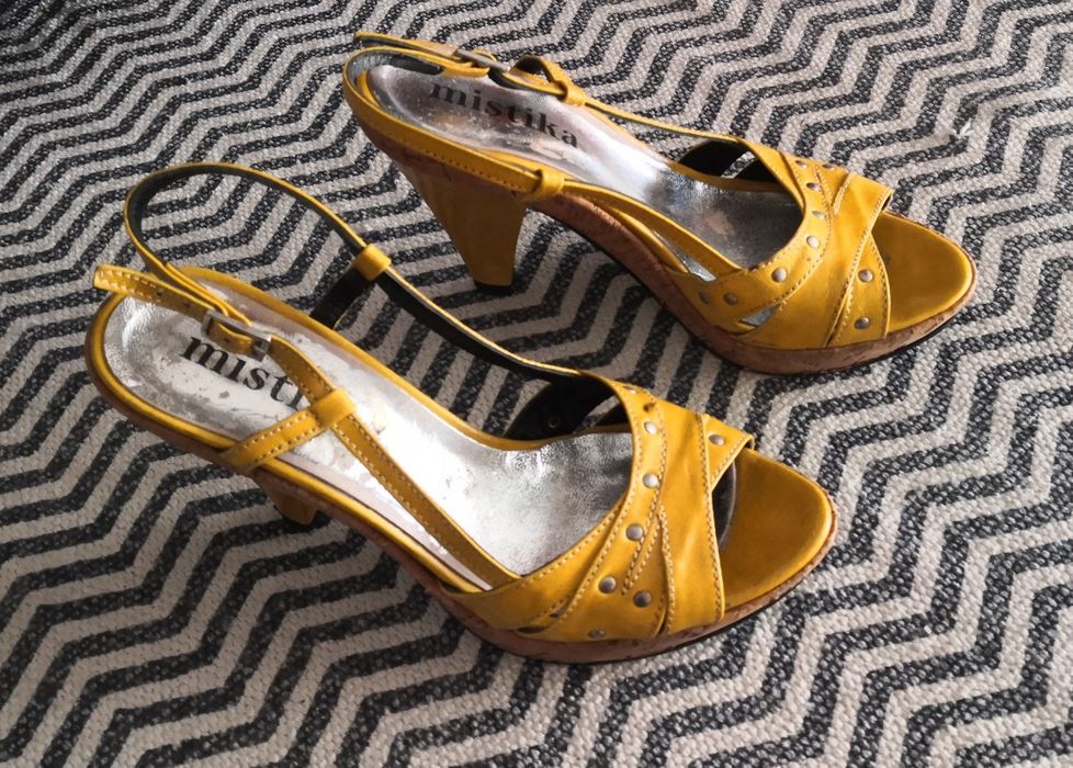 Mistika Sandals in Mustard Color