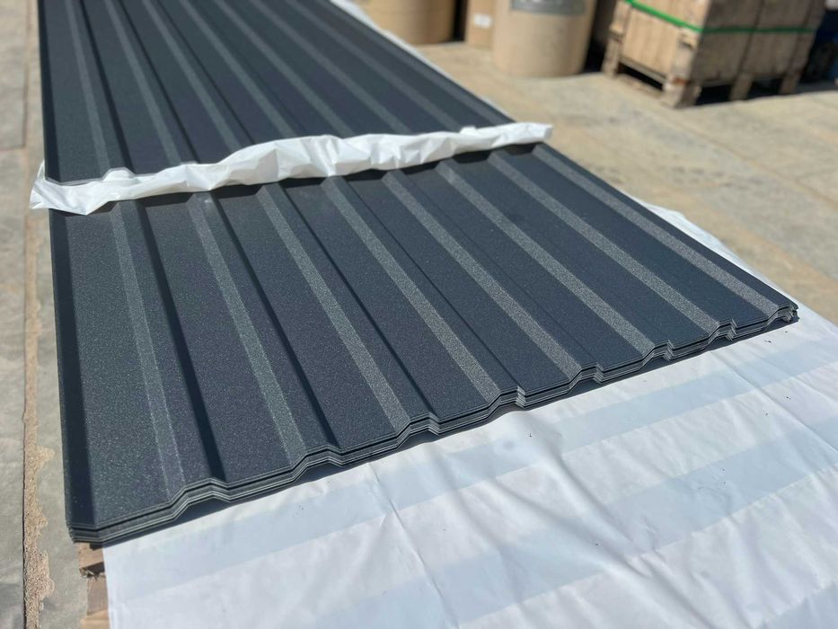 Blacha trapezowa T18- ANTRACYT MAT - cięta pod wymiar -