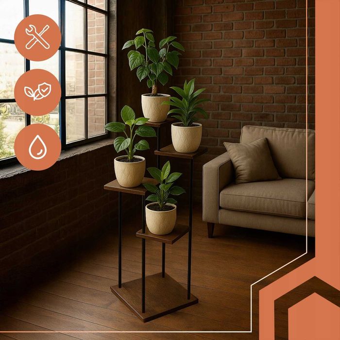 Стійка для квітів та декору. Полиця для квітів. Клумба для квітів.