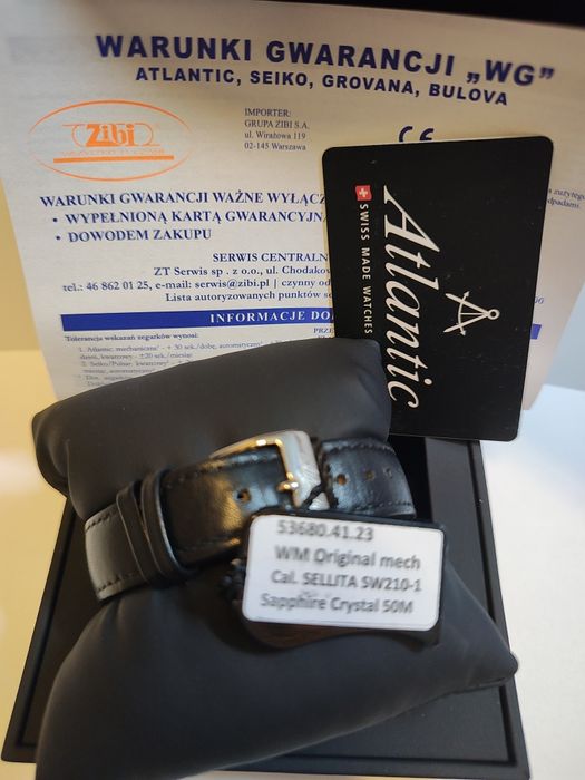 Zegarek Atlantic 53680.41.23 Nowy  2lata GW