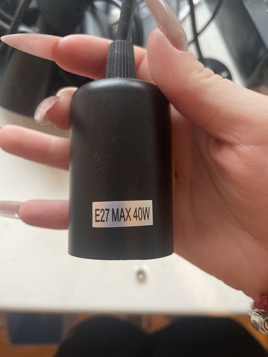 Стильна люстра на 5 лампочок