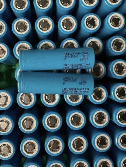 Акумулятори НОВІ ОРИГІНАЛ 21700 Samsung 50G 5000 mAh 10A 3.7V (Samsung 50E) 3.7V /аккумуляторы/ инструмента/ транспорта/ шуруповерт/ велосипеда/сборка