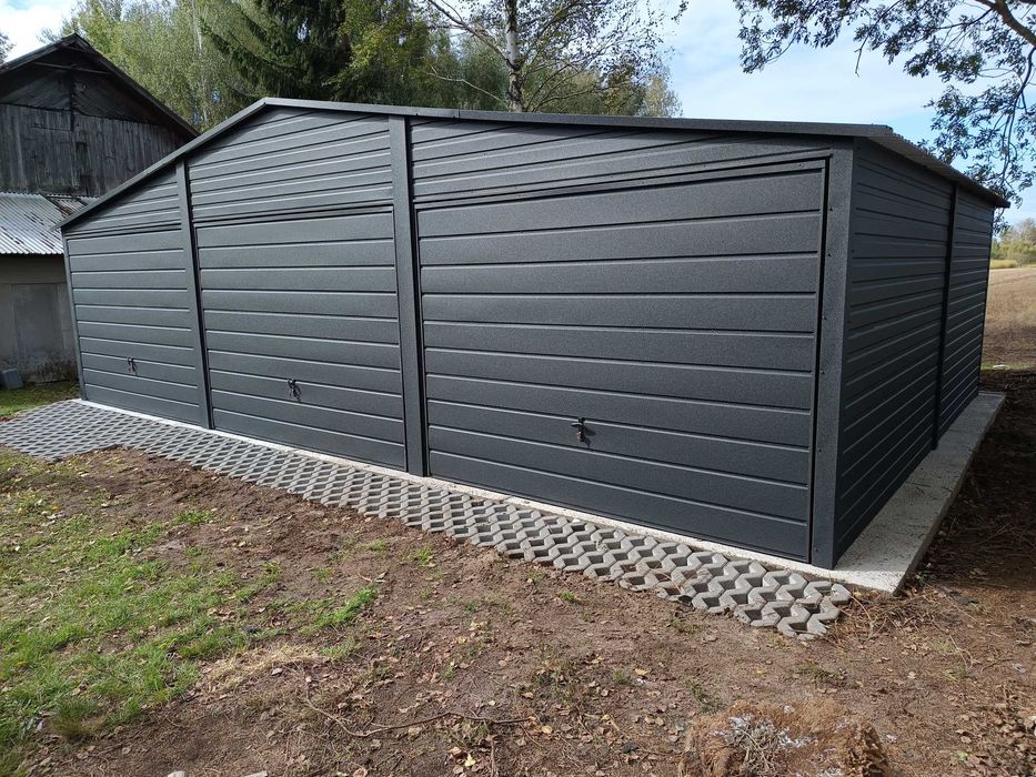 Garaż blaszany garaż blaszak garaże 9x6 7x5 6x6 Rus -stal profil 5x7