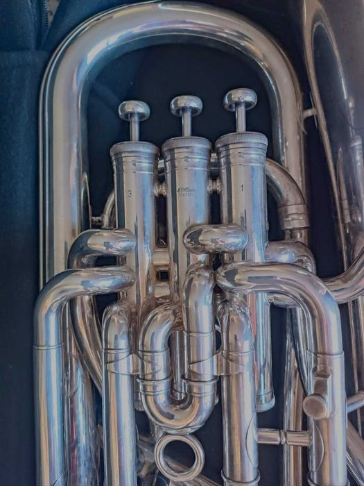 Eufónio JP374 Sterling Prateado em Si bemol