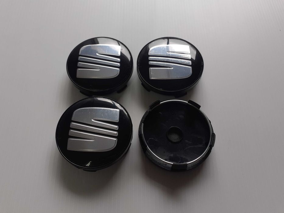 Centros/tampas de jante completos SEAT com 56, 60, 63, 65 e 68 mm