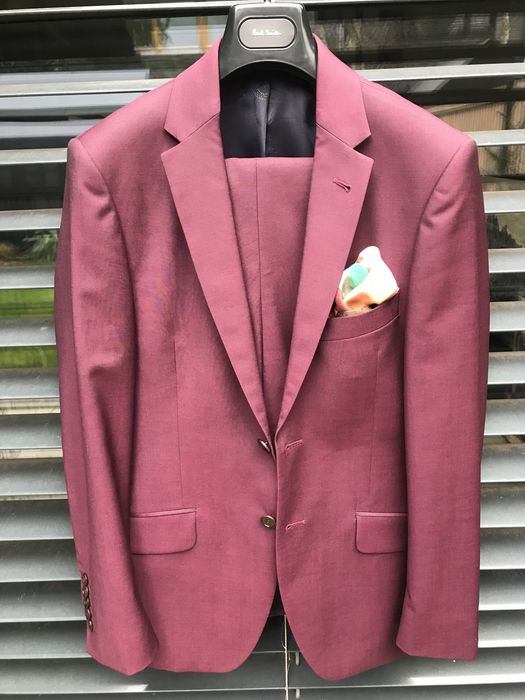 Paul Smith garnitur męski bordowy rozmiar iT46