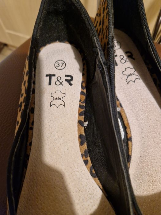 Baleriny damskie panterka