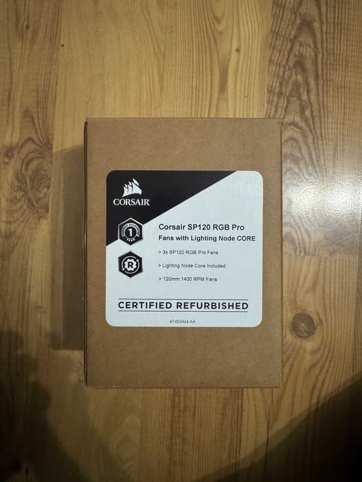 2x wentylatory Corsair SP120 Pro + kontroler lightning node core