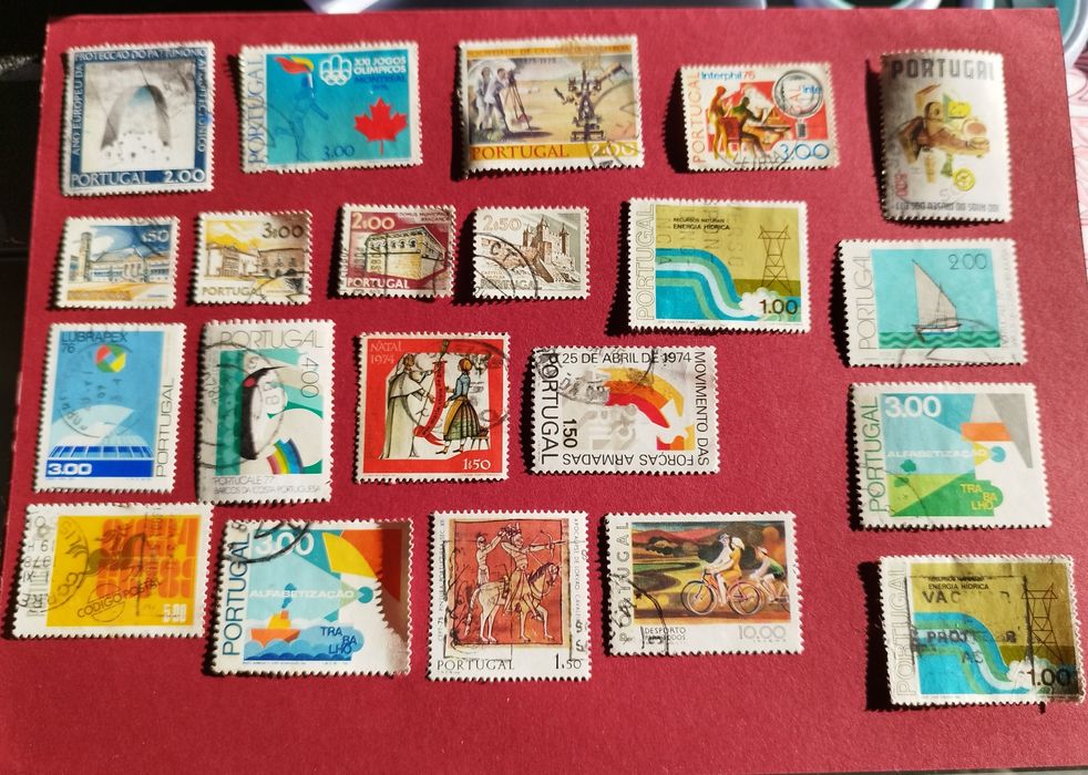 Lote 21 selos anos 70