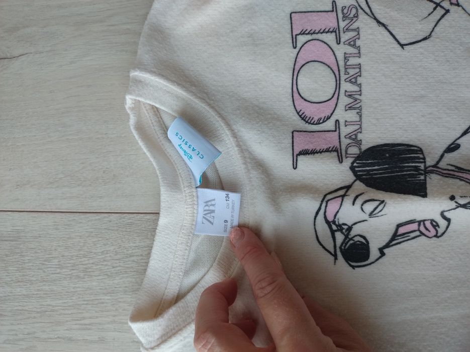 134 Zara bluzka-sweterek z długim rękawem 101 dalmatyńczyków