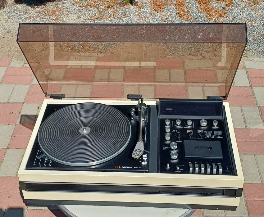 LT 360 konsola muzyczna gramofon Lenco L78 radio magnetofon