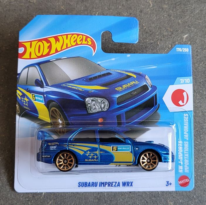 Hot Wheels Subaru Impreza WRX niebieska
