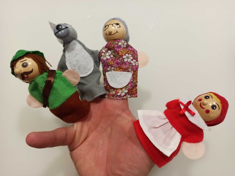 Fantoches Lobo Mau Capuchinho Vermelho 3 Porquinhos sereia princesas