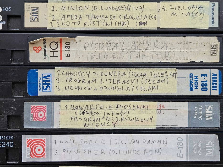kasety vhs 29 sztuk